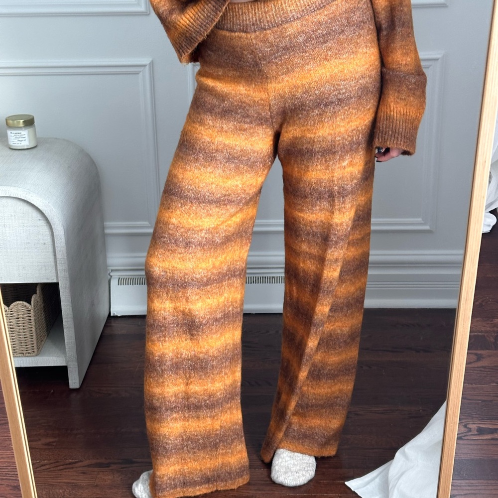 Zara Striped Knit Pants